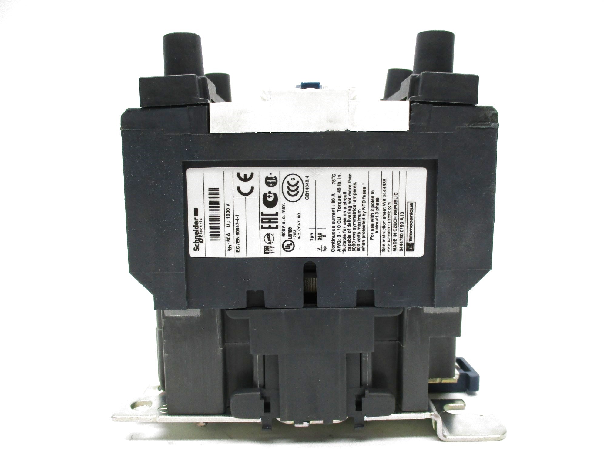 SCHNEIDER ELECTRIC LC1D40008G6 120V NSMP