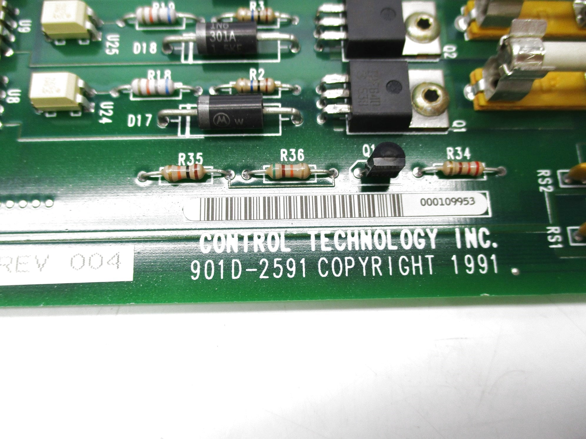 CONTROL TECHNOLOGY 2591 901D-2591 UNMP