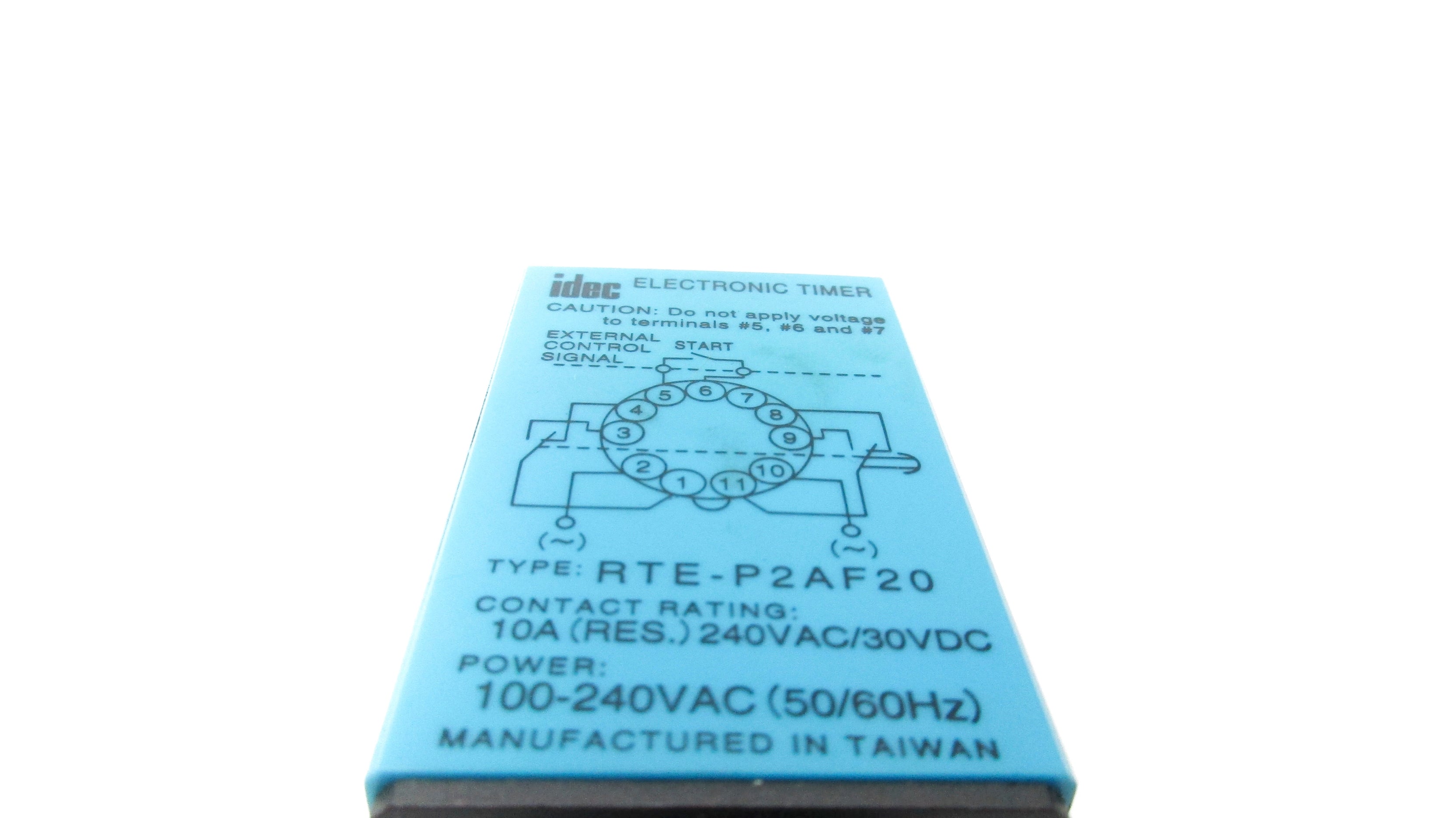 IDEC RTE-P2AF20 240VAC 10A NSNP