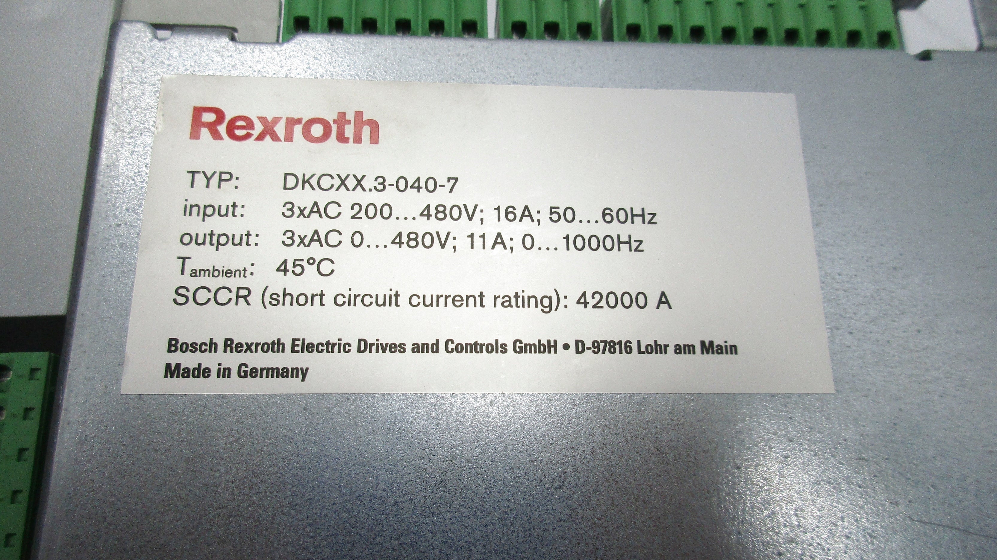 REXROTH DKCXX.3-040-7 NSNP