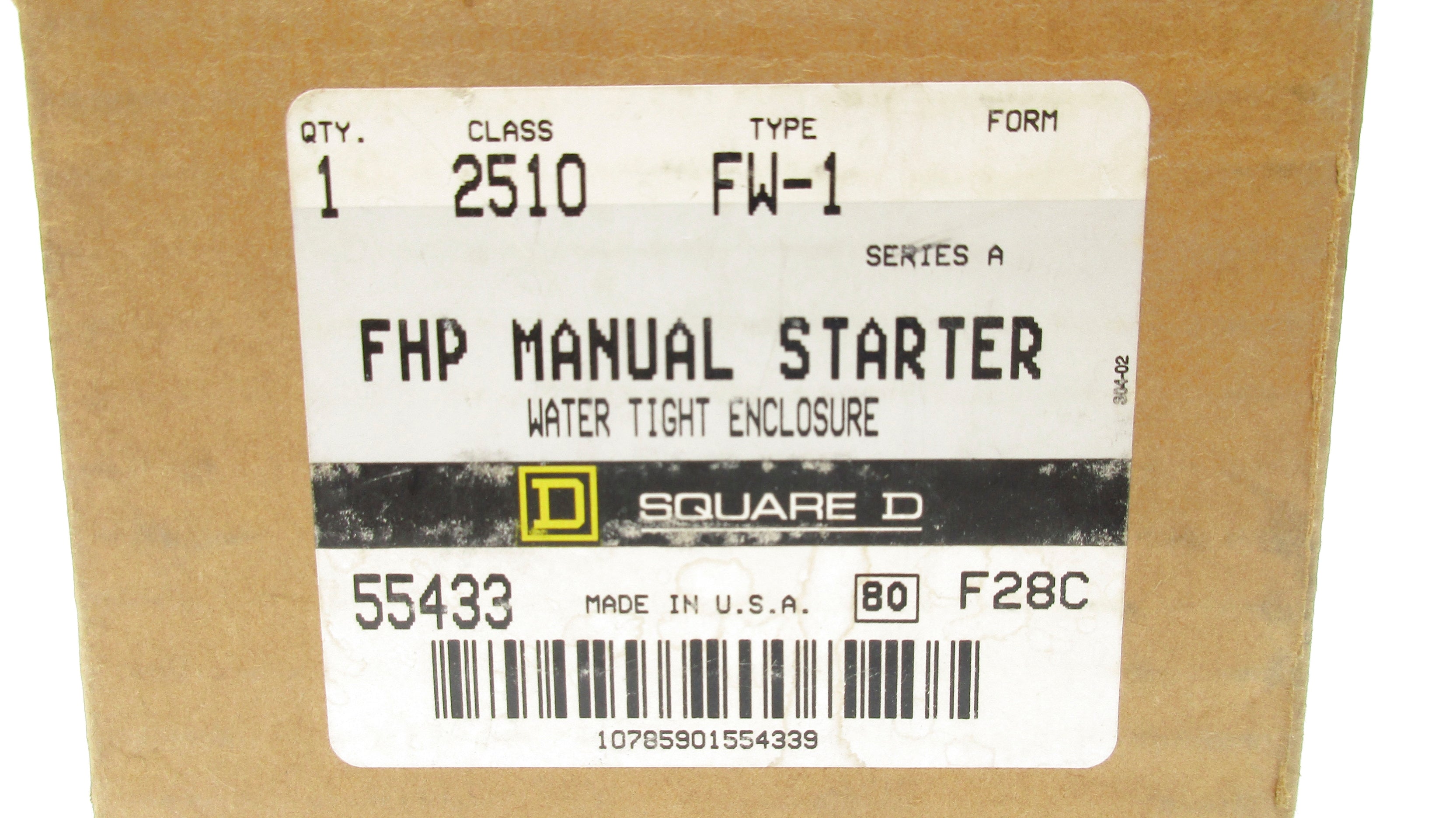SQUARE D 2510FW1 SER. A 277VAC NSMP
