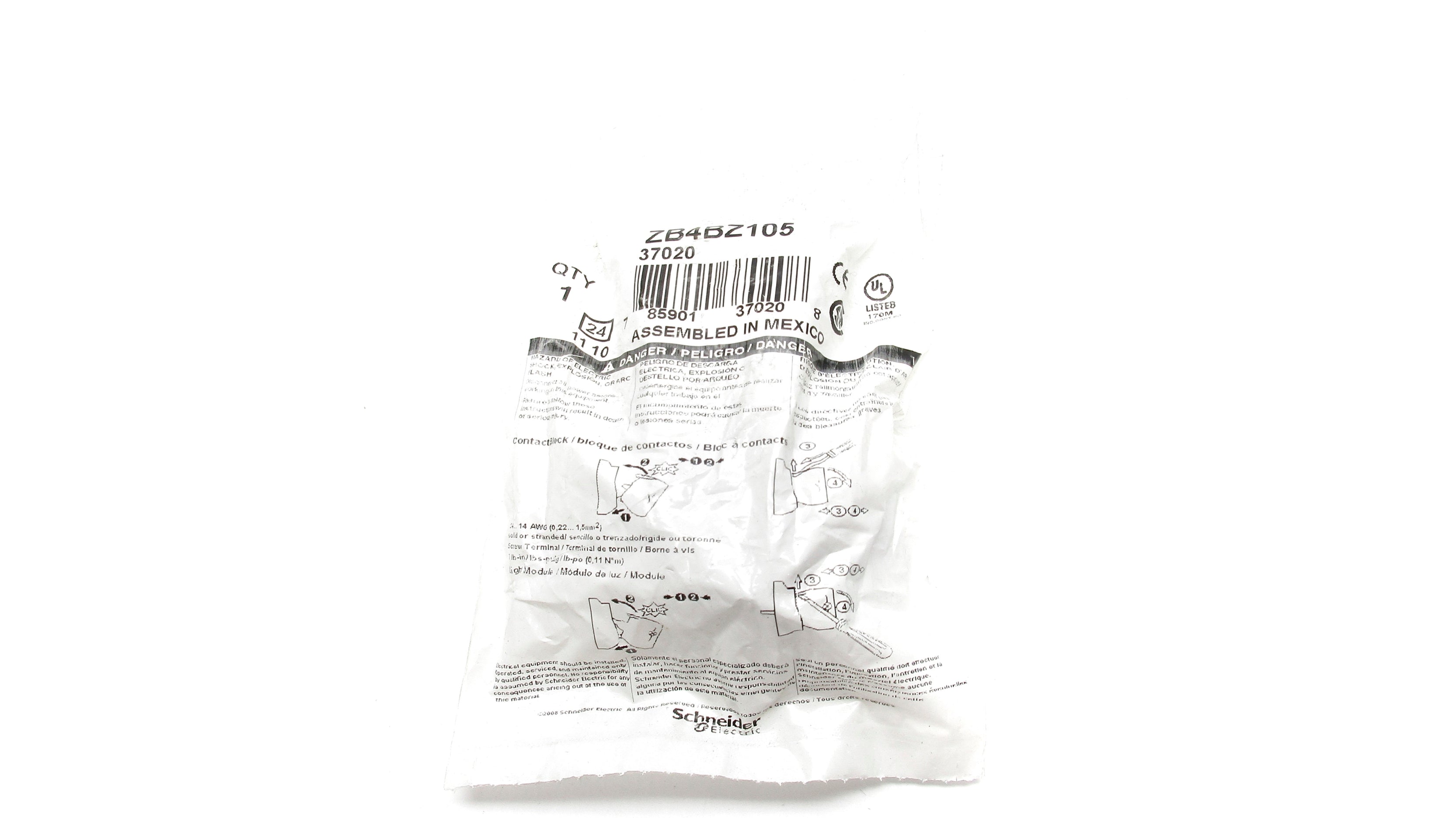 SCHNEIDER ELECTRIC ZB4BZ105 NSMP