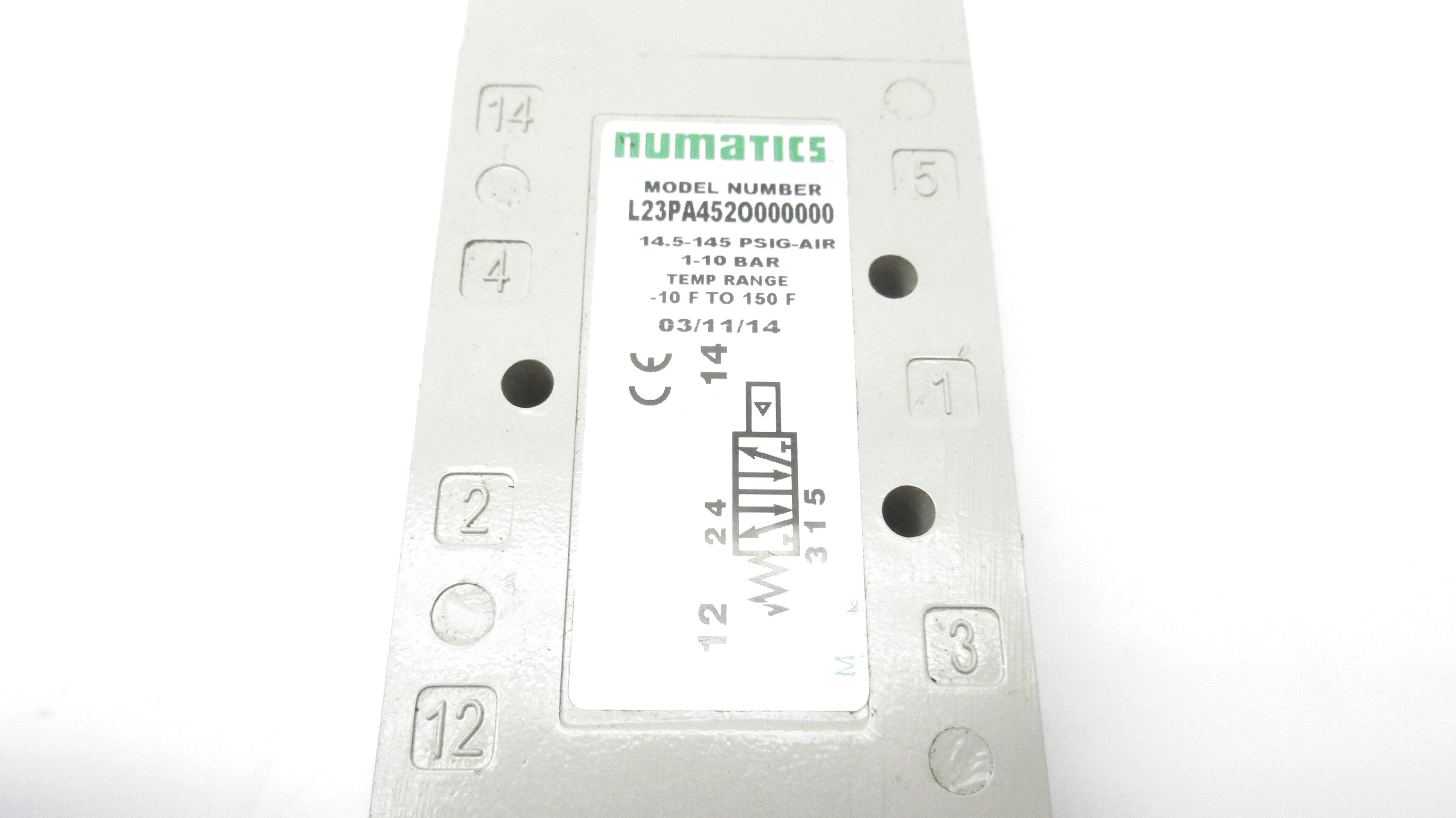 NUMATICS L23PA452O000000 14.5-145PSI NSNP