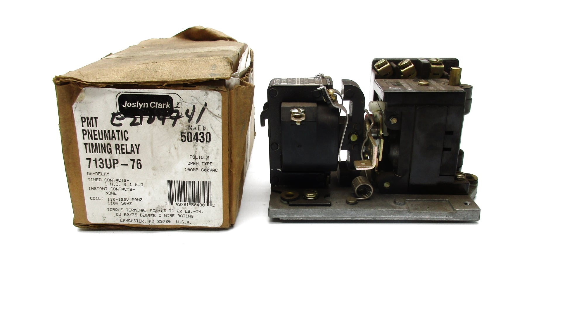 JOSLYN CLARK 713UP-76 110-120V 10A NSMP