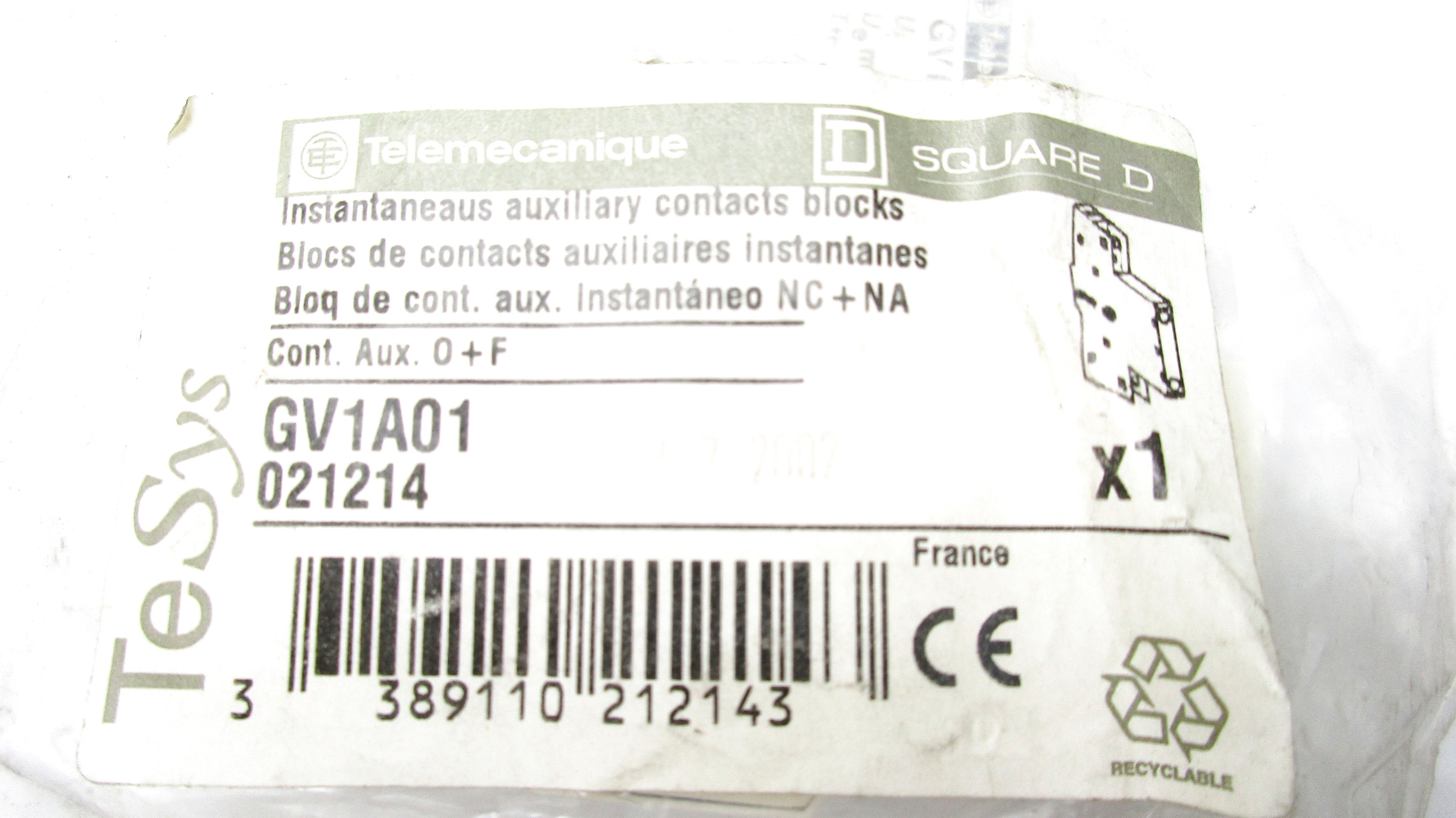 TELEMECANIQUE GV1A01 NSMP