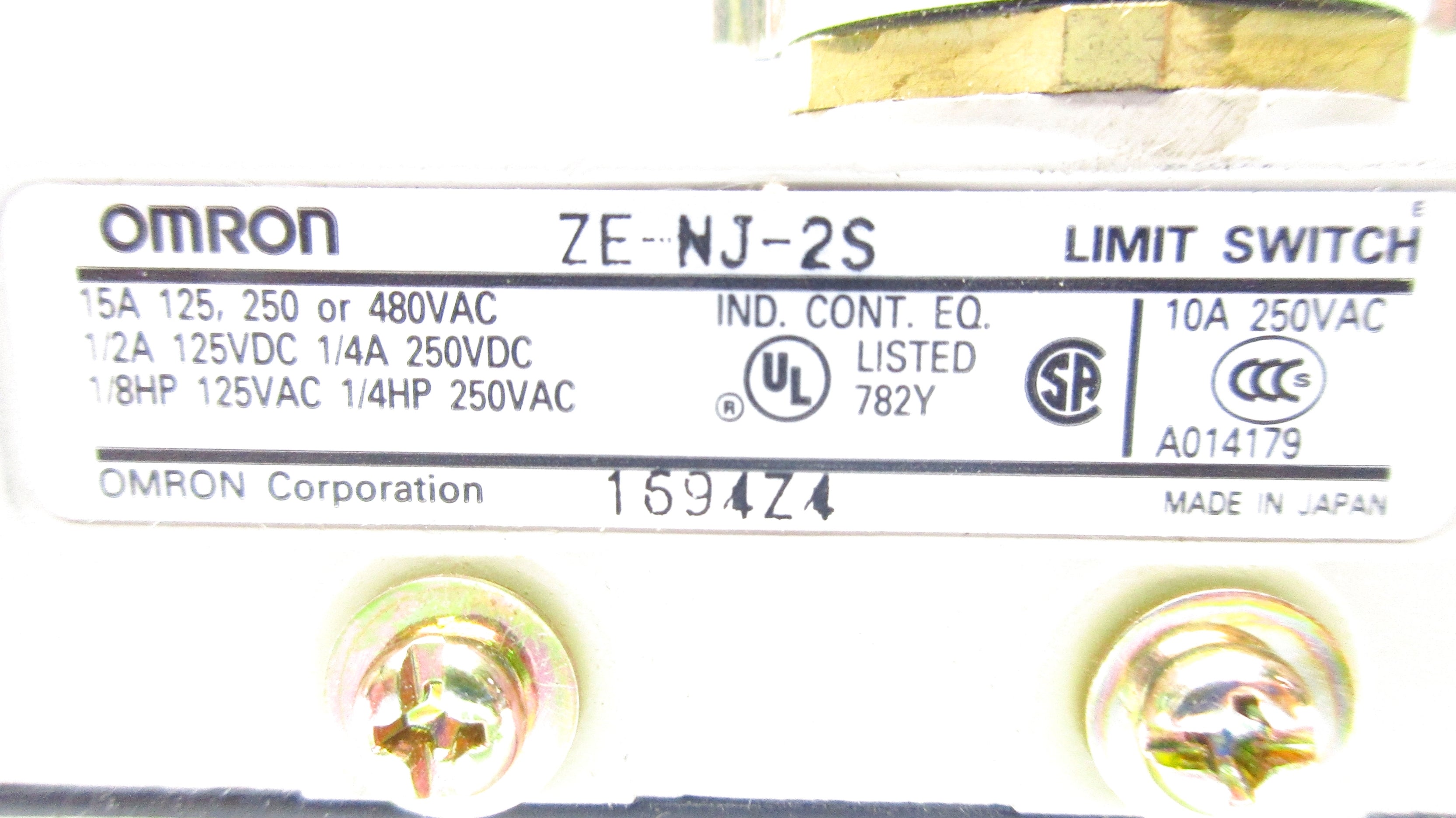 OMRON ZE-NJ-2S 480VAC 15A NSNP