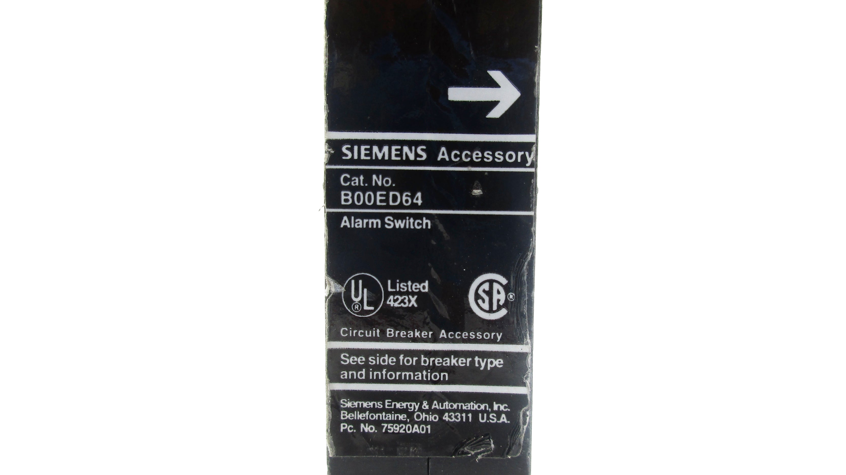 SIEMENS B00ED64 480V 15A UNMP