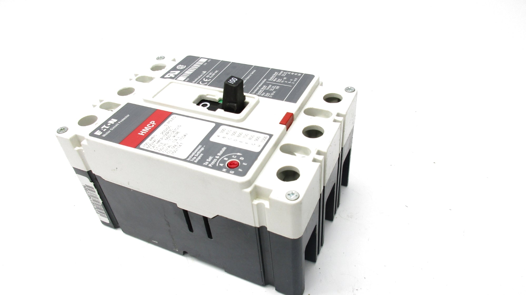 EATON HMCP100R3C 6601C87G10 SER. C 600VAC 100A NSMP