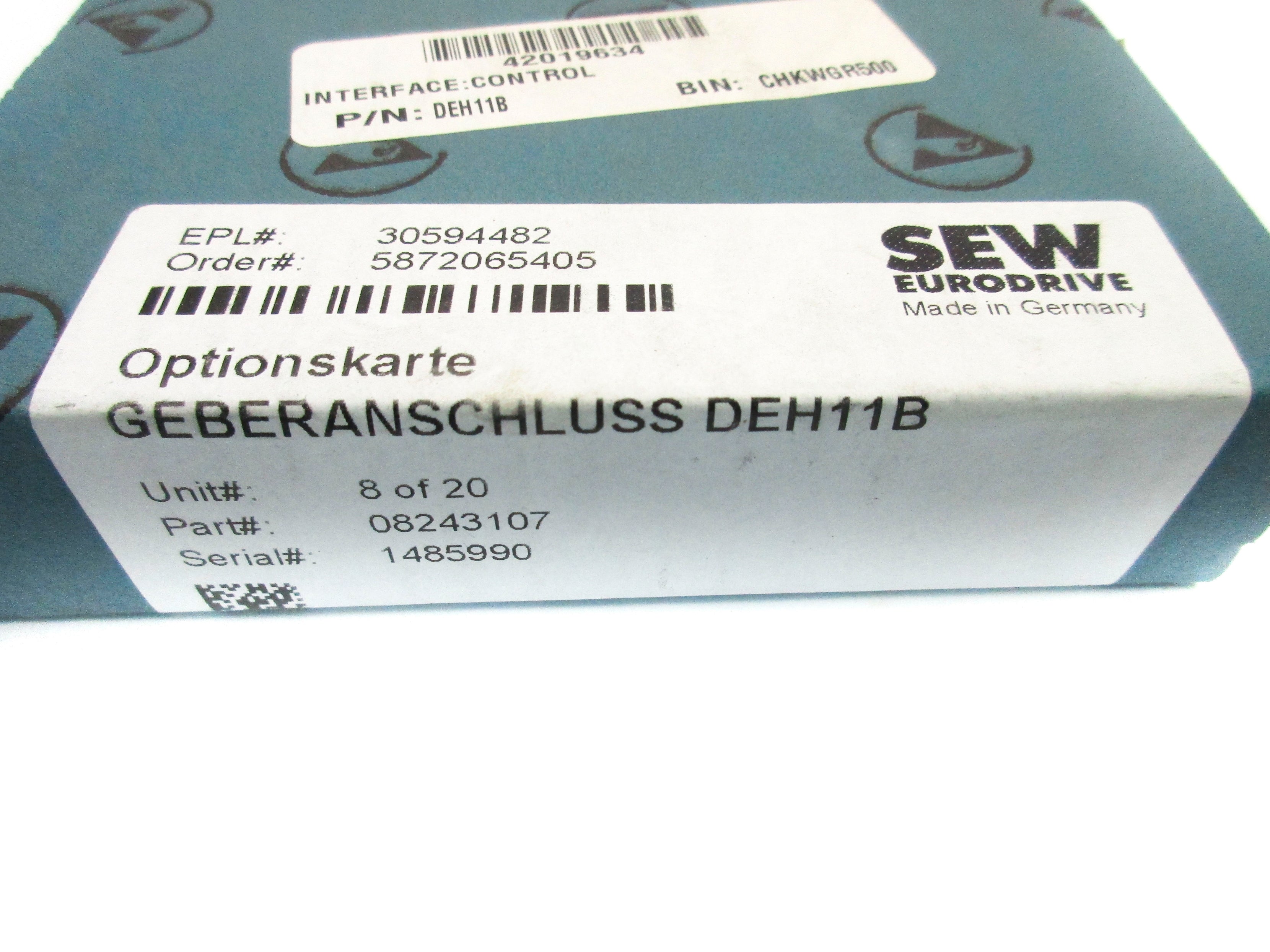 SEW EURODRIVE 08243107 DEH11B NSMP