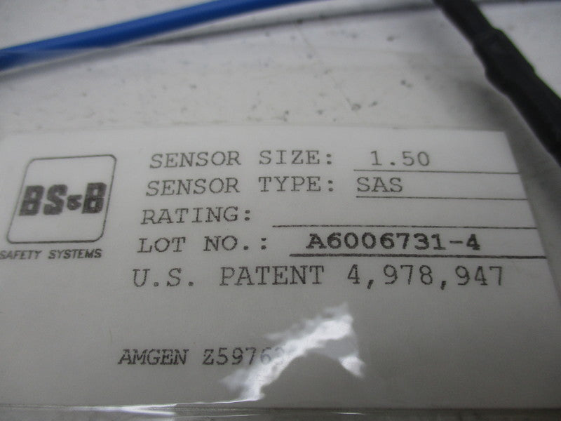 BS&B SAFETY SYSTEMS TYPE SAS A6006731-4  NSNP