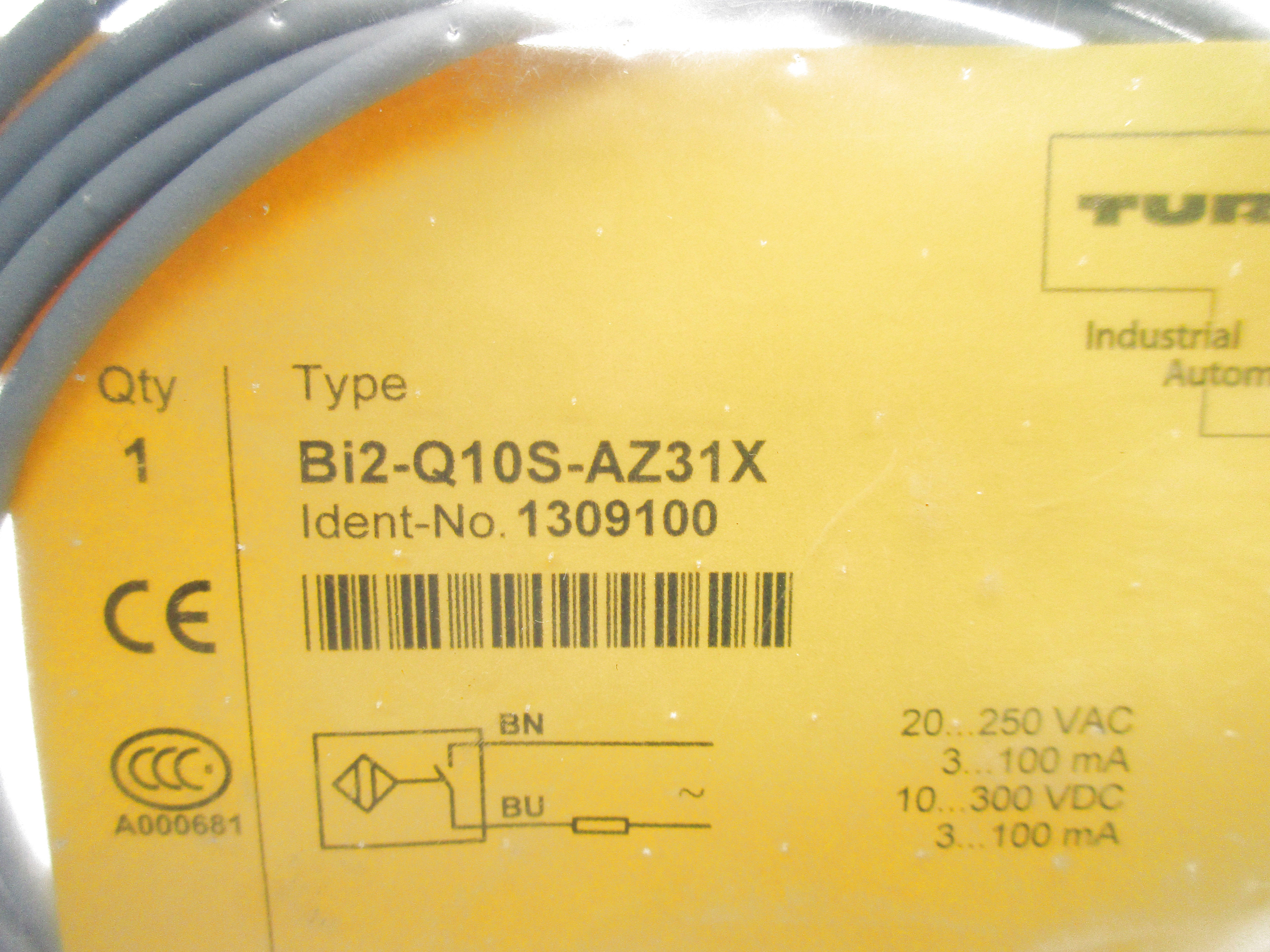 TURCK BI2-Q10S-AZ31X 1309100 20-250VAC NSMP