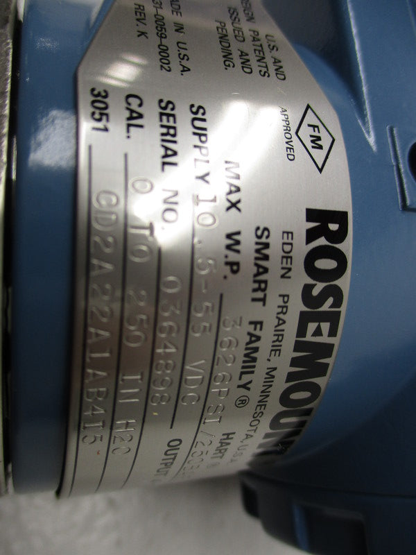 ROSEMOUNT 3051CD2A22A1AR415  NSMP