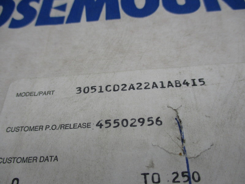ROSEMOUNT 3051CD2A22A1AR415  NSMP