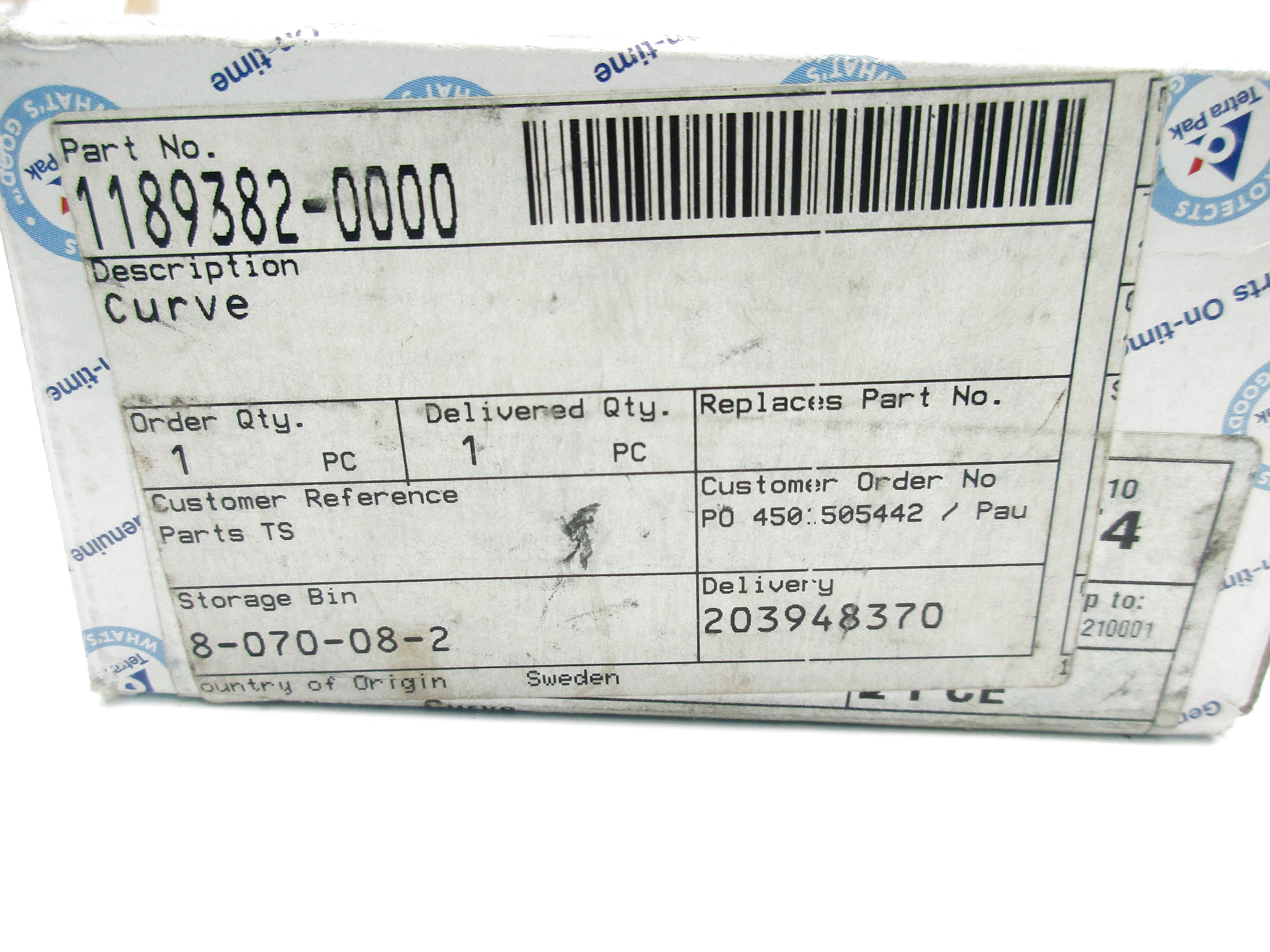 SPARE PART 1189382-0000 NSMP