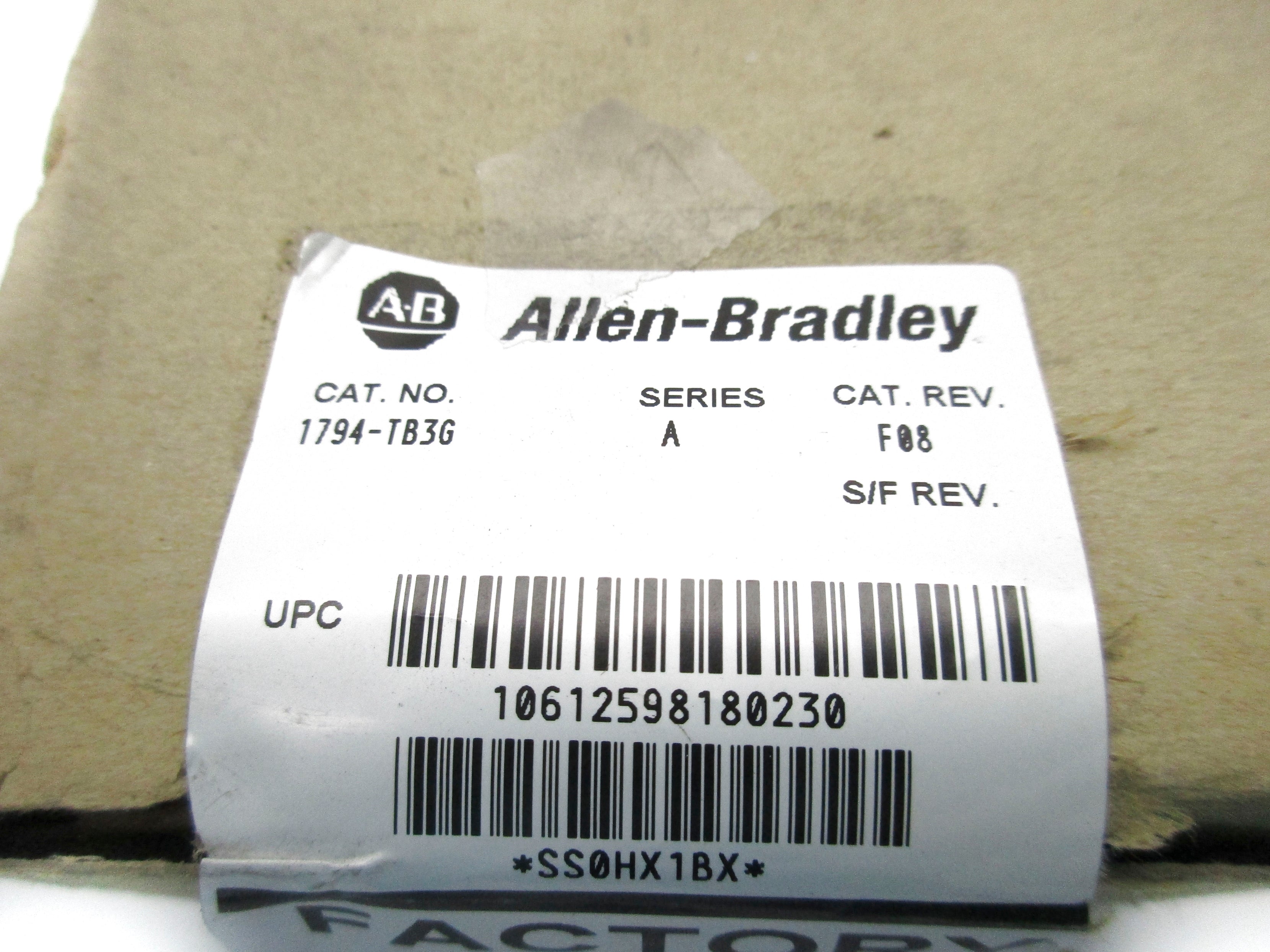 INDUSTRIAL SPARE PART 1794-TB3G SER. A 24VDC 10A REV. A01 NSMP