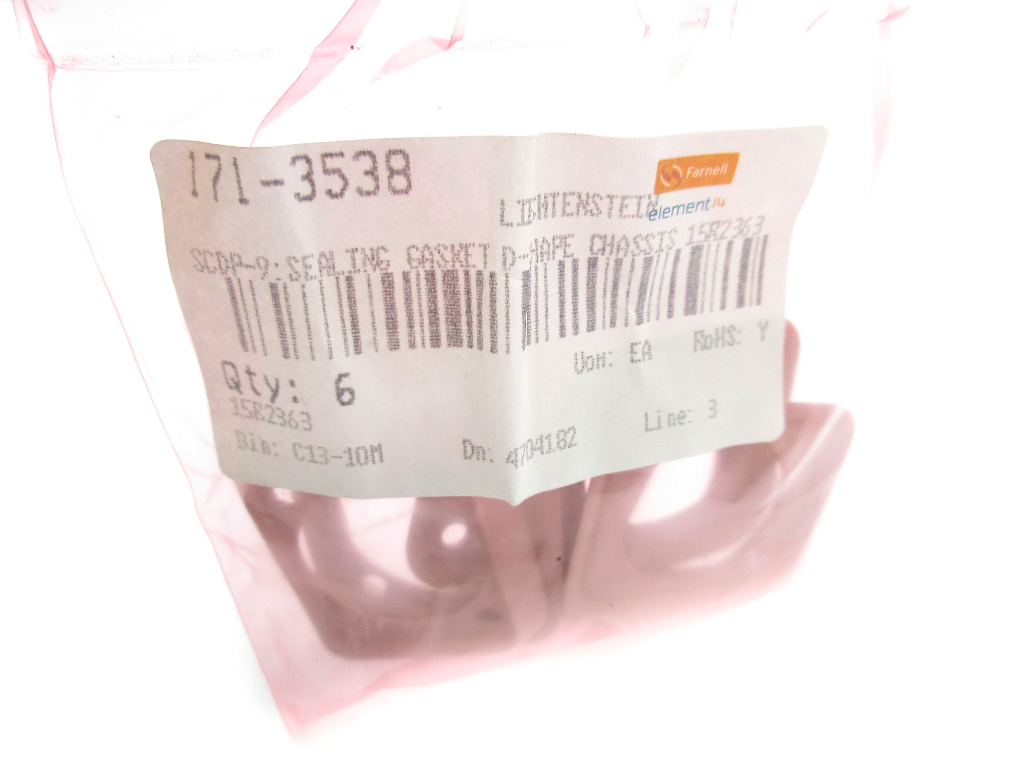 FARNELL SCDP-9 171-3538 (PKG OF 6) NSMP