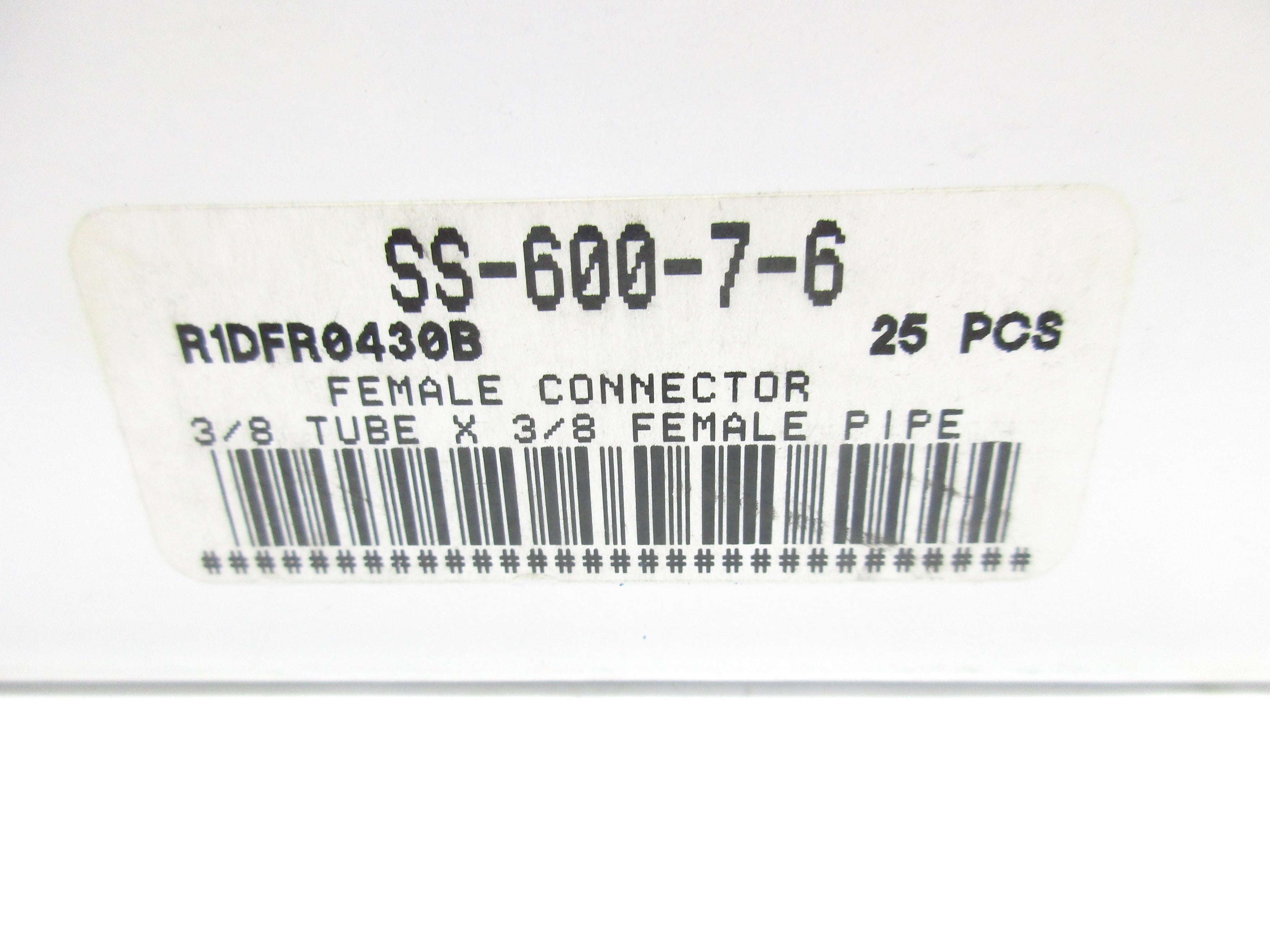 SWAGELOK SS-600-7-6 NSNP