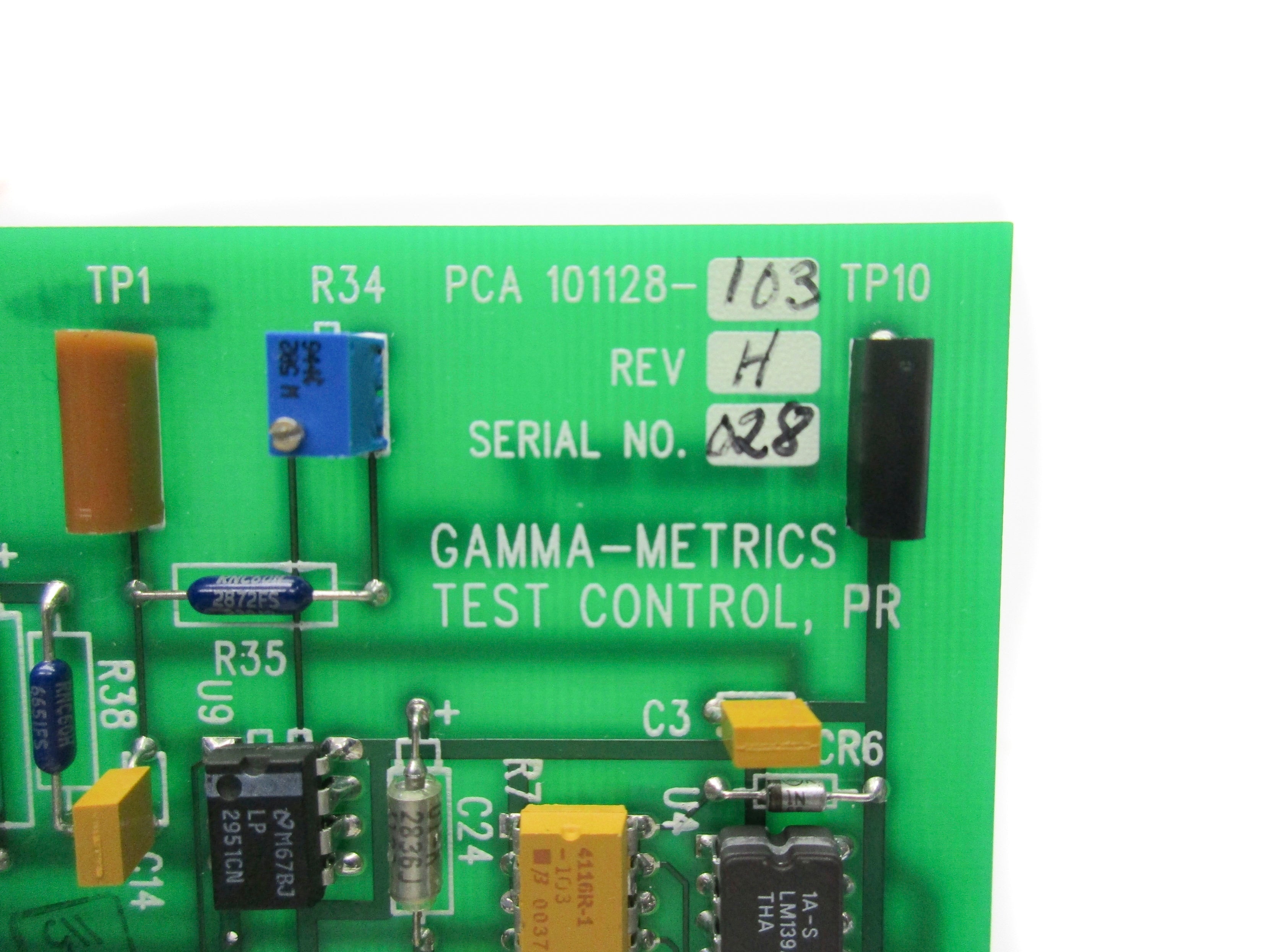 GAMMA METRICS 101128-103 REV. H NSNP