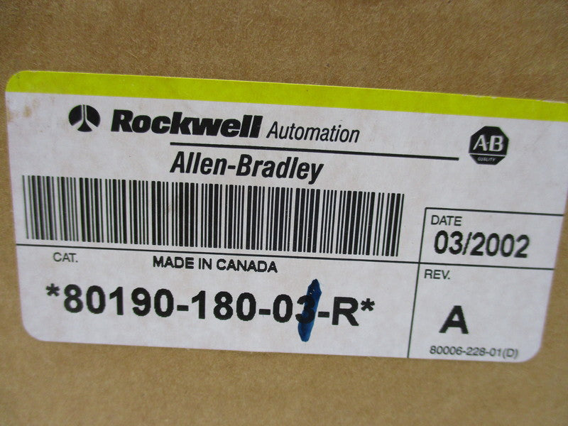 INDUSTRIAL SPARE PART 80190-180-03-R DATE: 03/2002   NSFS