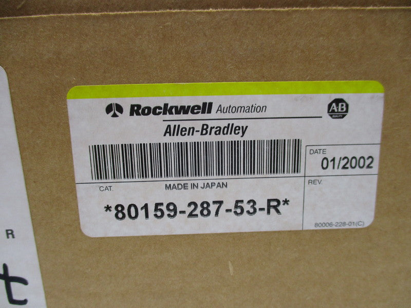 INDUSTRIAL SPARE PART 80159-287-53-R DATE: 01/2002  NSFS