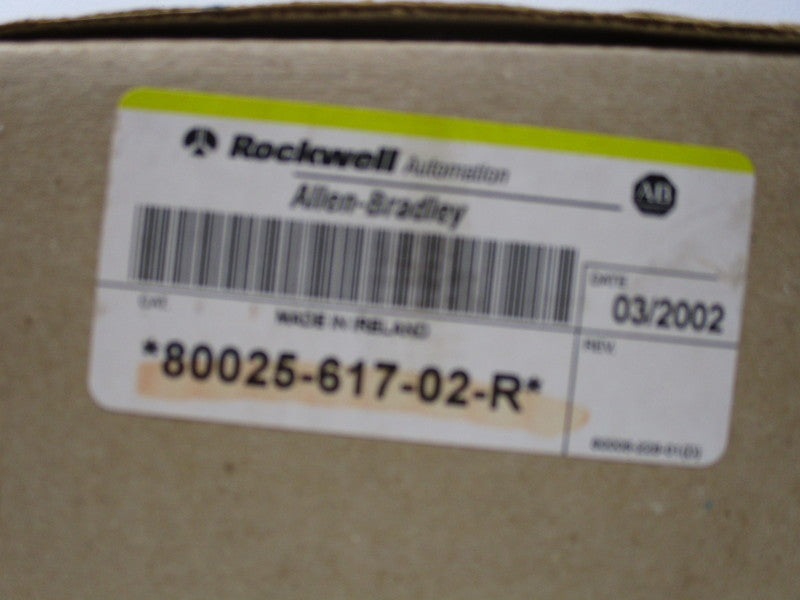 INDUSTRIAL SPARE PART 80025-617-02-R DATE: 03/2002  NSFS