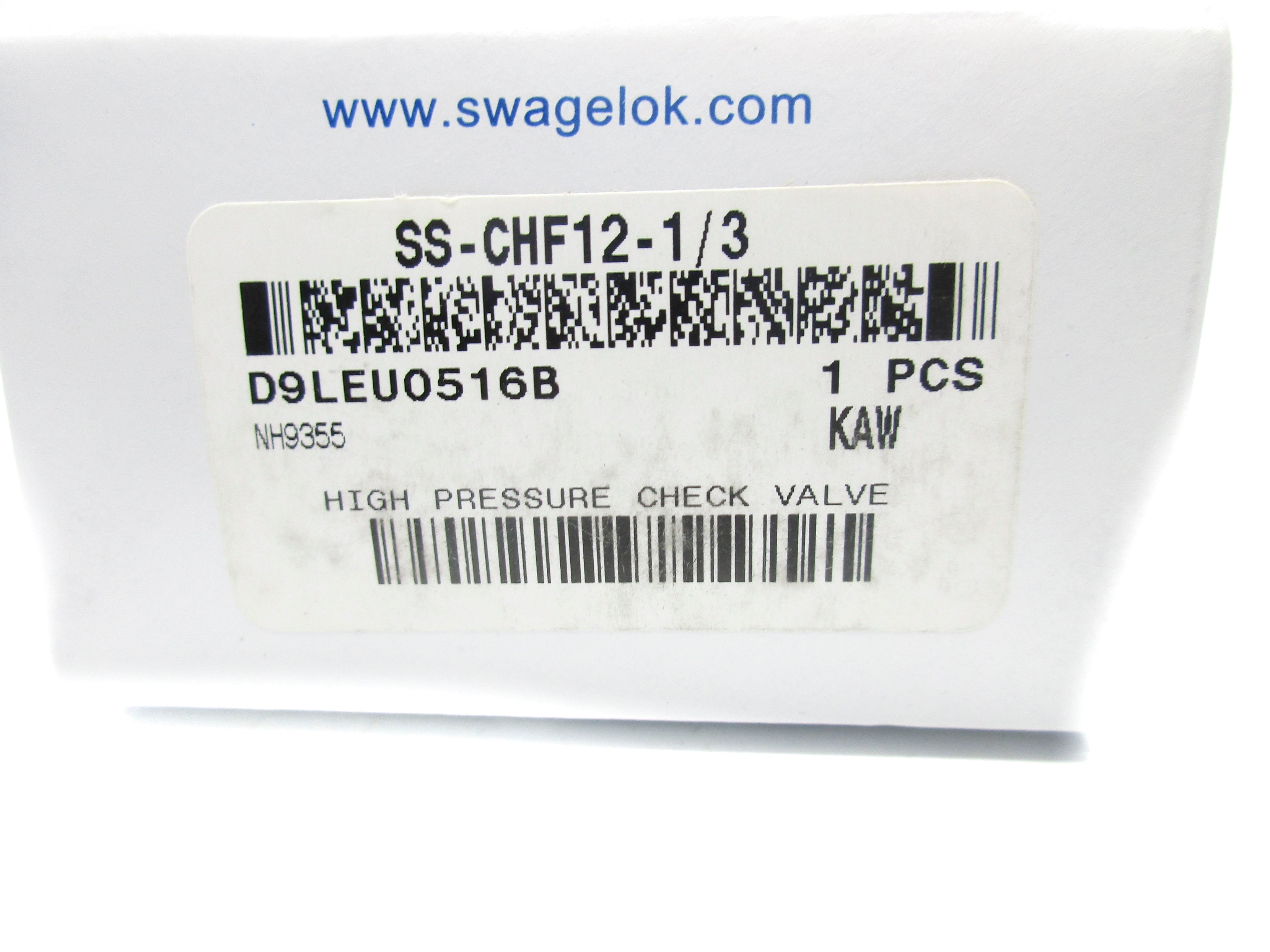 SWAGELOK SS-CHF12-1/3 NSMP