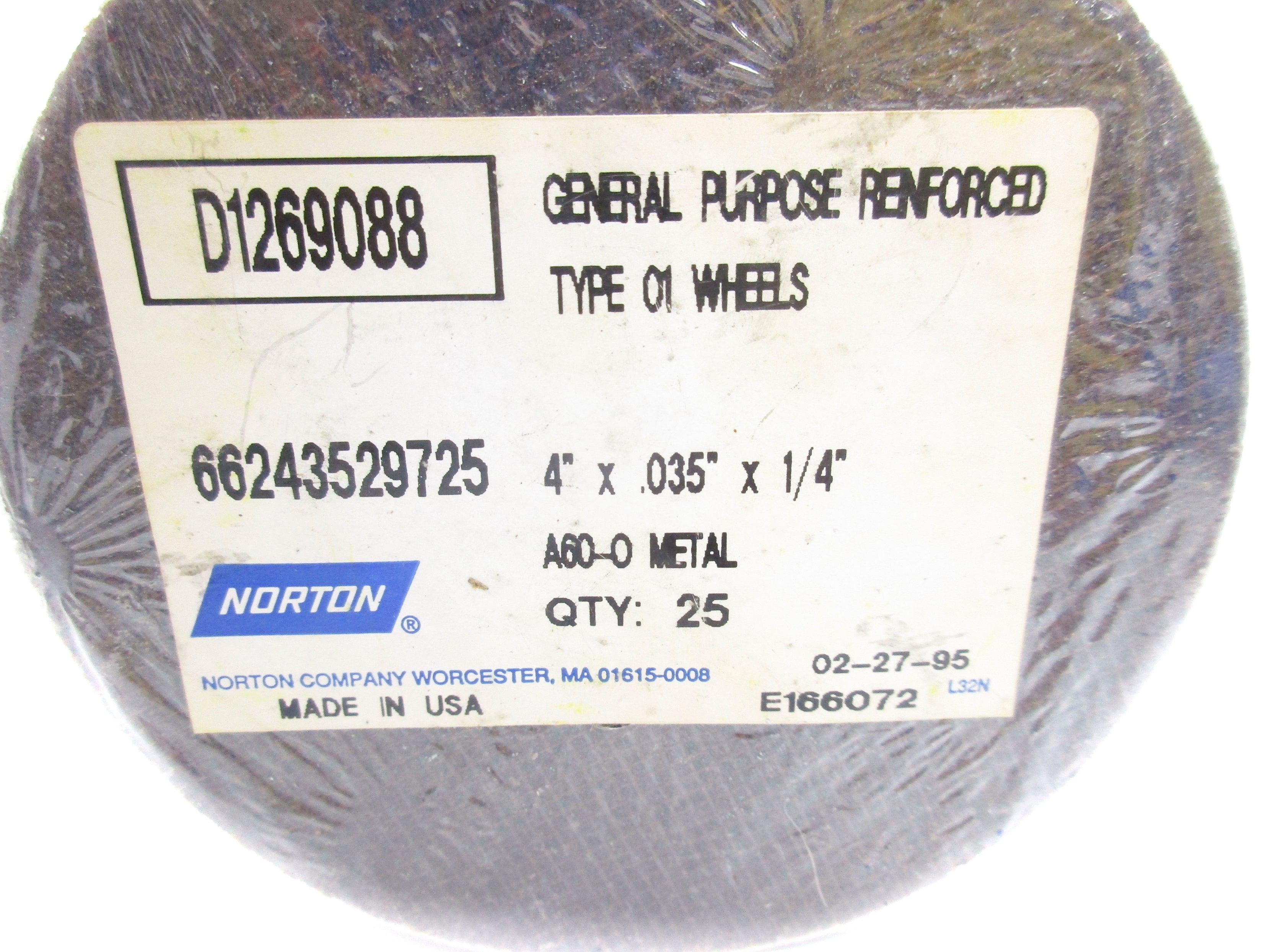 NORTON 66243529725 A60-0 (PKG OF 25) NSMP