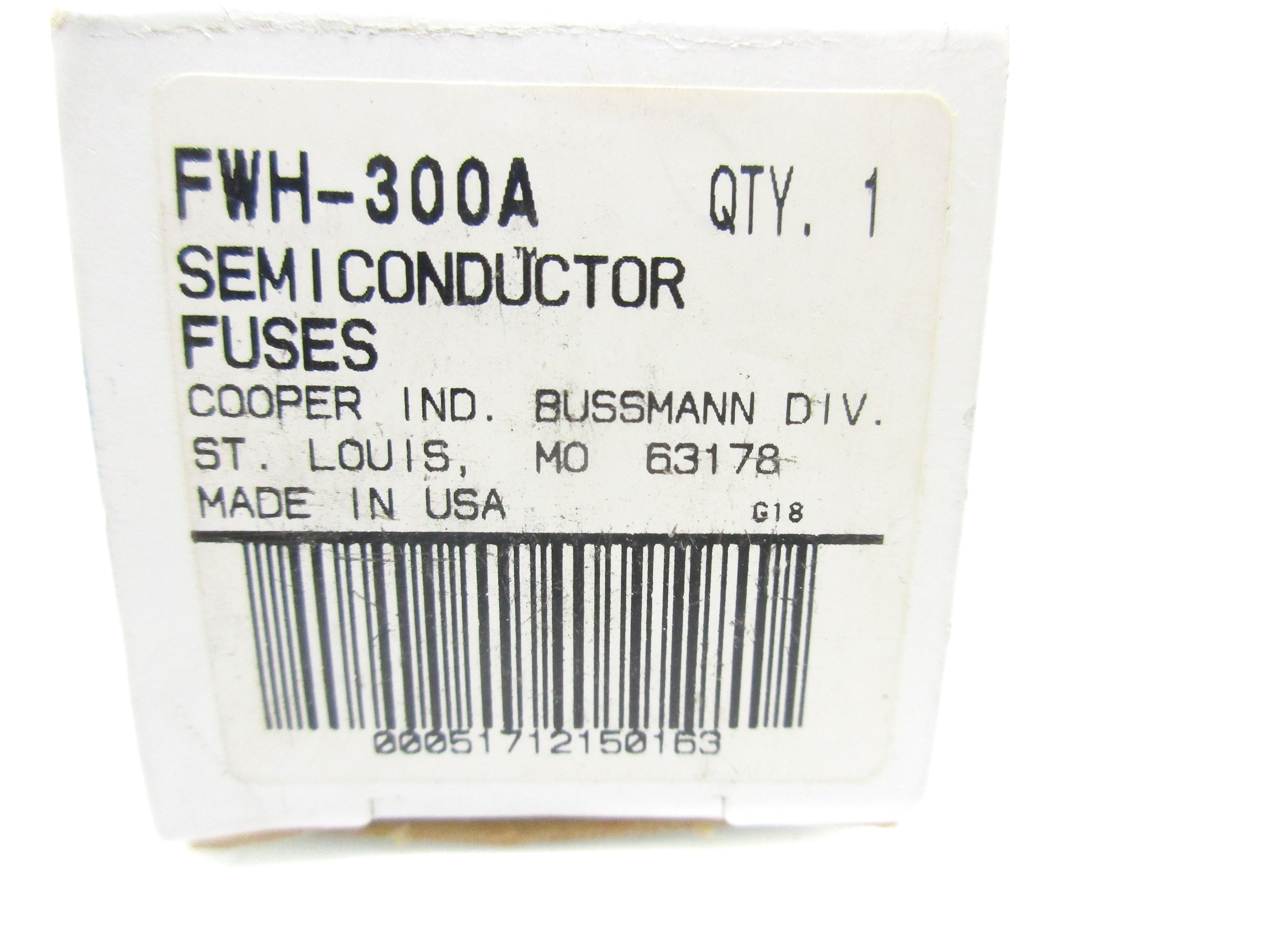 BUSSMANN FWH-300A 500VAC/DC 300A (WH/WH) NSMP