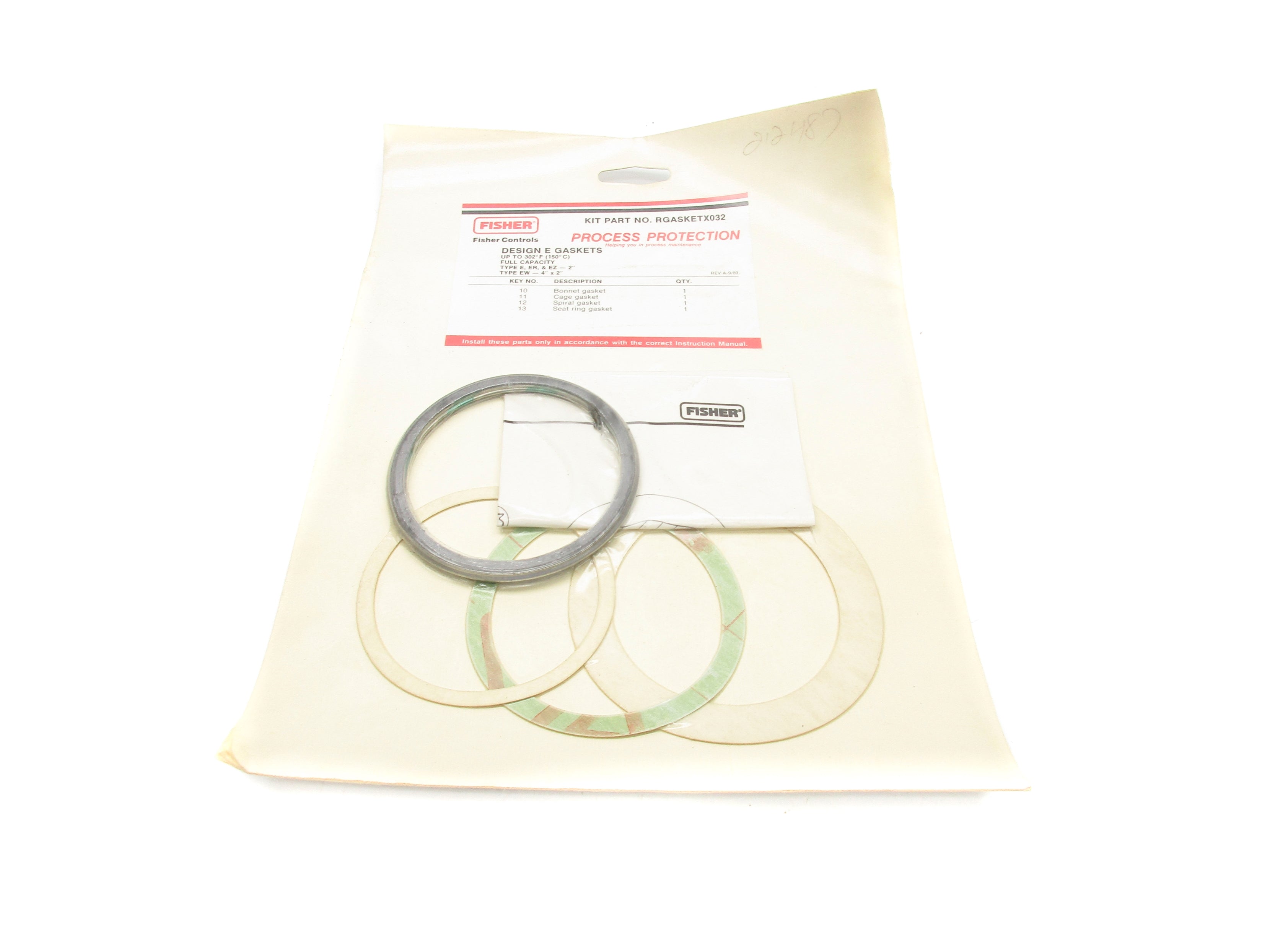 FISHER CONTROLS RGASKETX032 NSMP