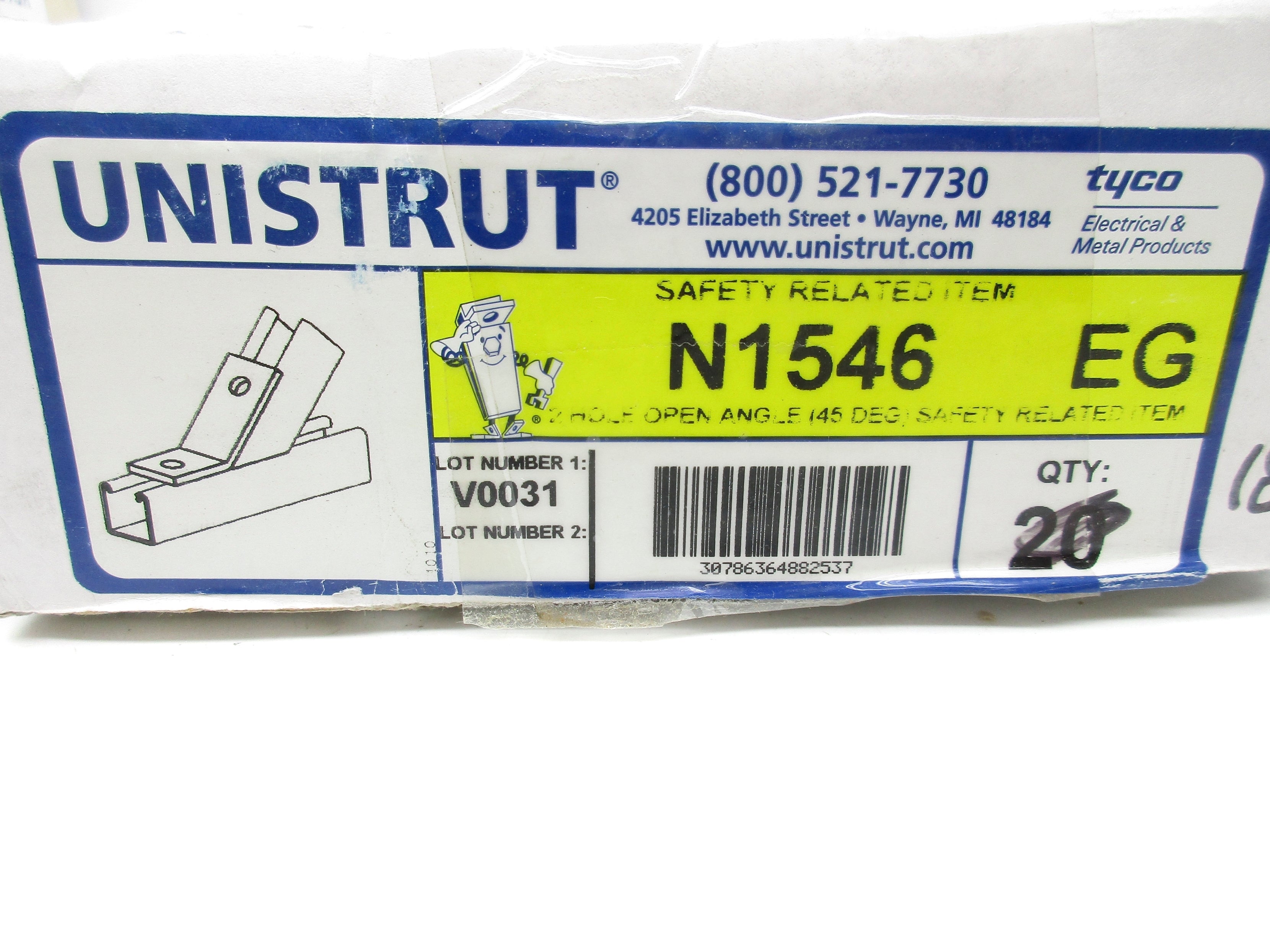 UNISTRUT N1546 (PKG OF 20) NSMP