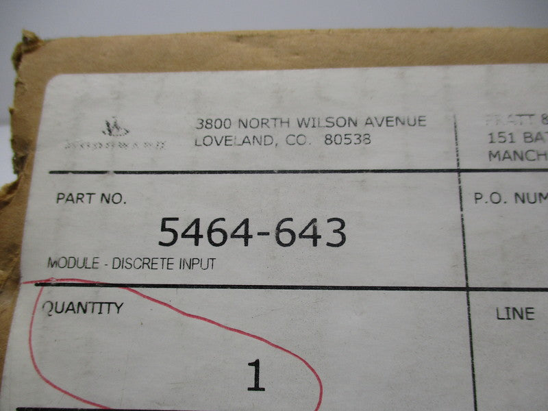 WOODWARD 5464-643  NSMP