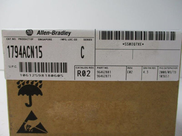 ALLEN BRADLEY 1794-ACN15 SER C FW 4.3 DATE: 2008  NSFS