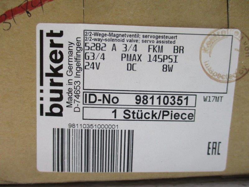 BURKERT 5282-A-3/4-FKM-BR (98110351)  NSMP