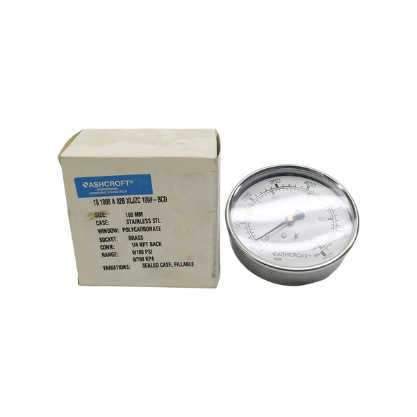 ASHCROFT 101008A02BXLJZC100#-BCD 0-100PSI NSMP