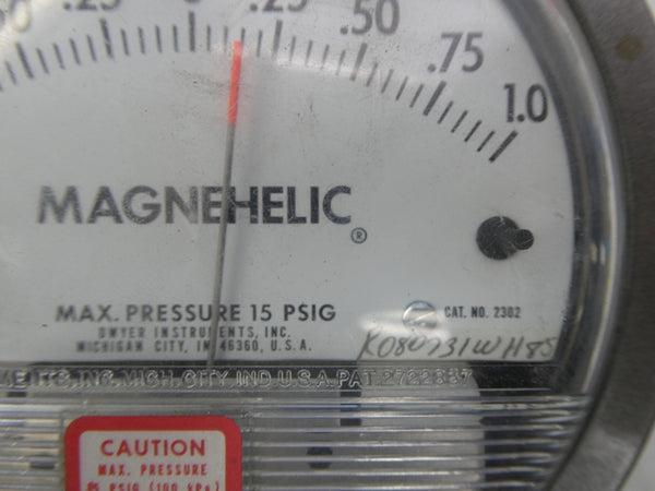 DWYER 2302 15PSI 1.0-0-1.0 UNMP
