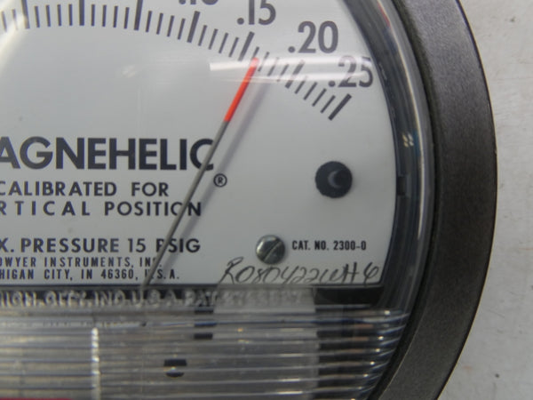 DWYER 2300-0 15PSI .25-0-.25 NSNP