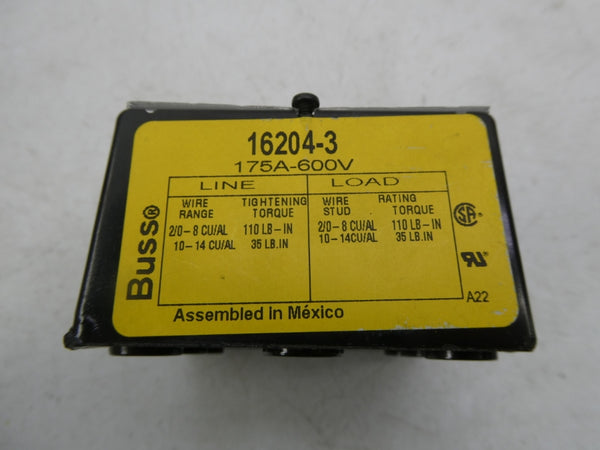 BUSSMANN 16204-3 600V 175A (AS PICTURED) NSNP