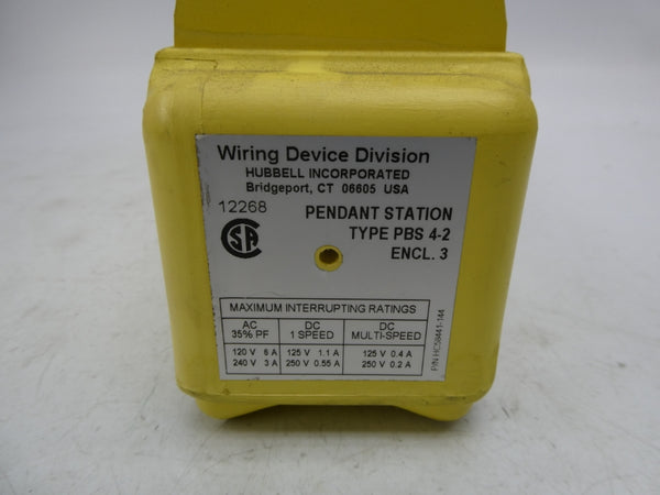 HUBBELL PBS4-2 120/240VAC 3/6A NSNP