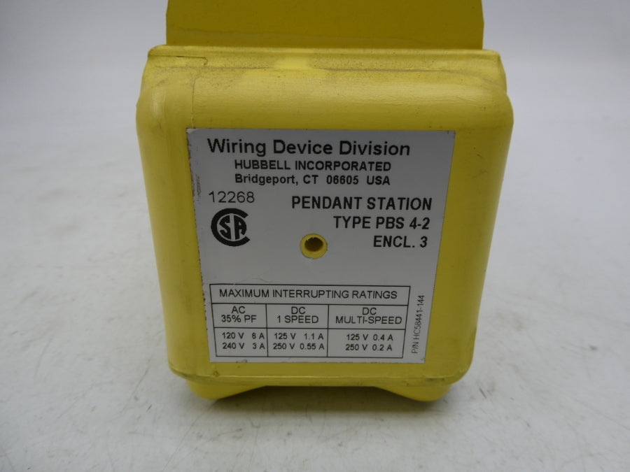 HUBBELL PBS4-2 120/240VAC 3/6A NSNP