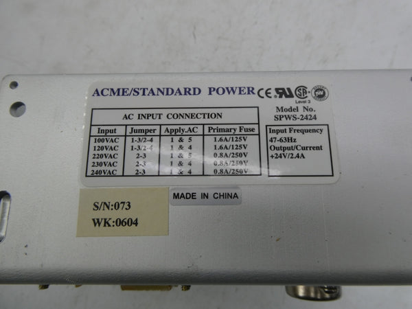 ACME SPWS-2424 240VAC NSNP