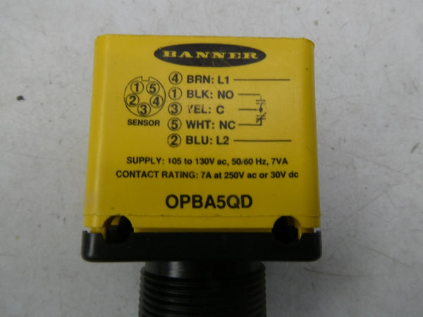 BANNER ENGINEERING OPBA5QD 27198 105-130VAC NSMP