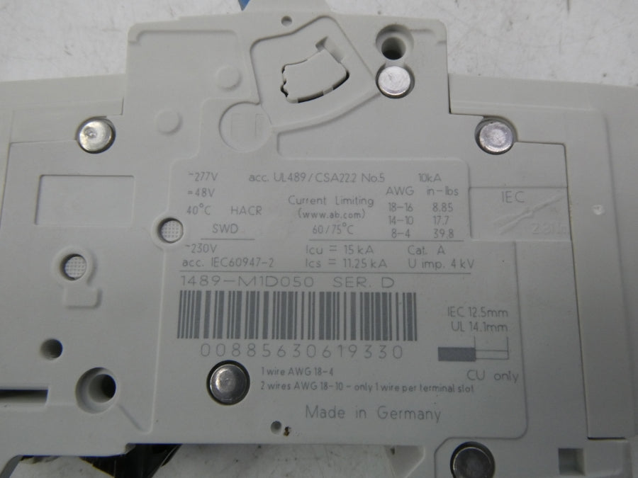 INDUSTRIAL SPARE PART 1489-M1D050 SER. D 277V 5A (PKG OF 2) NSMP