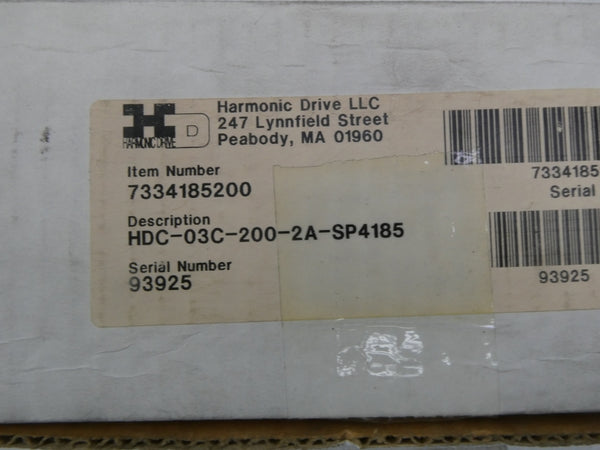 HARMONIC DRIVE HDC-03C-200-2A-SP4185 NSMP