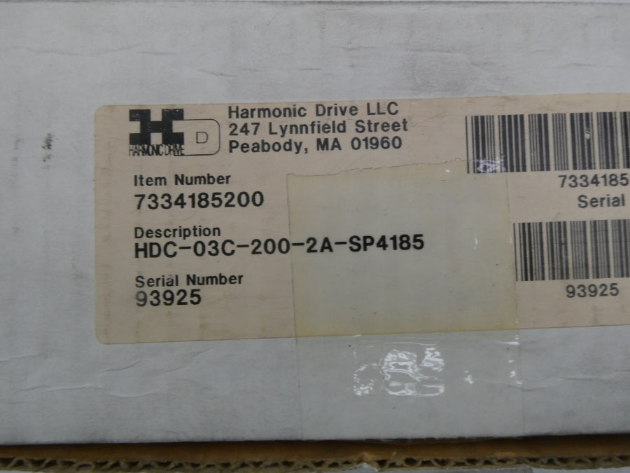 HARMONIC DRIVE HDC-03C-200-2A-SP4185 NSMP