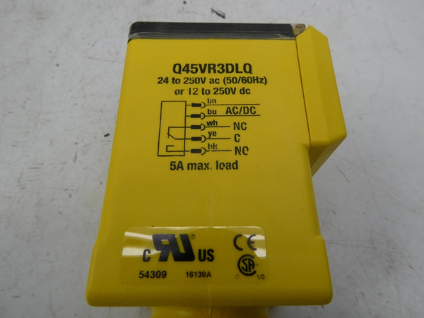 BANNER ENGINEERING Q45VR3DLQ 54309 24-250VAC/DC NSMP