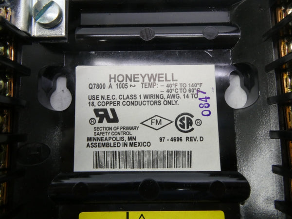 HONEYWELL Q7800A1005 REV. D NSMP
