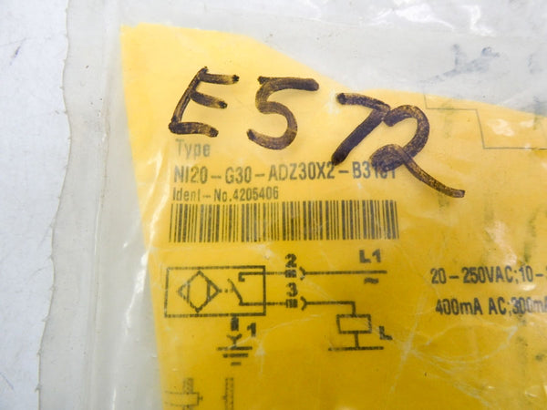 TURCK NI20-G30-ADZ30X2-B3131 4205406 20-250VAC NSMP