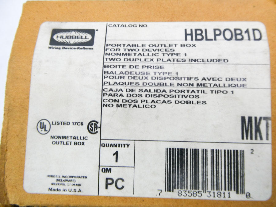 HUBBELL HBLPOB1D NSMP