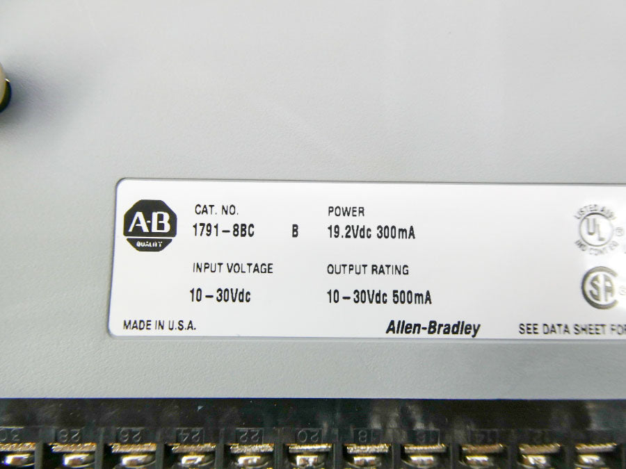 ALLEN BRADLEY 1791-8BC SER. B 10-30VDC REV. A01 NSMP