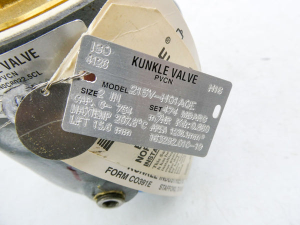 KUNKLE VALVE 215V-H01AQE-14.0 2" NSMP